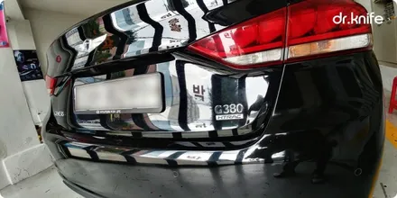 광주랩핑 제네시스 실내 블랙 브러쉬드 시공 닥터나이프 / 광주 북구 중흥동