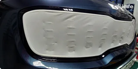 광주부분랩핑 스포티지QL 그릴 & 안개등 랩핑 시공 / 광주 북구 중흥동