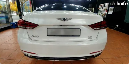 광주전체랩핑 제네시스 G80 3M 화이트골드 스파클 전체랩핑      닥터나이프 카스킨 스튜디오 / 광주 북구 중흥동