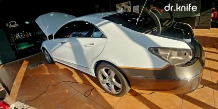 광주랩핑 벤츠 CLS350 전체랩핑 + 사고랩핑 닥터나이프 / 광주 북구 중흥동
