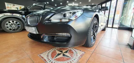 광주랩핑 BMW 640d 프런트 범퍼  사틴블랙 랩핑 보험 수리 닥터나이프 카스킨 스튜디오 / 광주 북구 중흥동