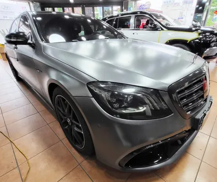 광주랩핑 벤츠 S63 AMG 전체랩핑 제거 및 전체시공 / 광주 북구 중흥동