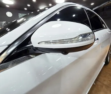 광주전체랩핑 벤츠 s350d 고광택 화이트 전체랩핑 시공 / 광주 북구 중흥동