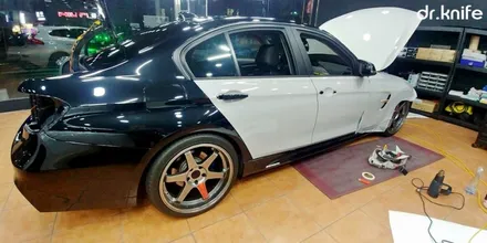 광주전체랩핑 BMW 320d 전체랩핑 시공 닥터나이프 카스킨 / 광주 북구 중흥동
