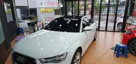 광주랩핑 아우디 A6 루프스킨 시공 닥터나이프 카스킨 스튜디오 / 광주 북구 중흥동