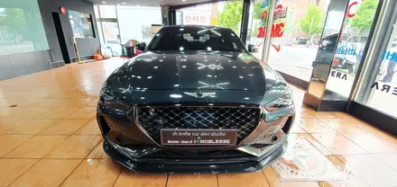 광주랩핑 제네시스 G70 오버휀더 차량 전체랩핑 시공 닥터나이프 / 광주 북구 중흥동