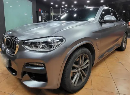 광주랩핑 bmw X4 사틴다크 그레이 전체랩핑 시공 / 광주 북구 중흥동