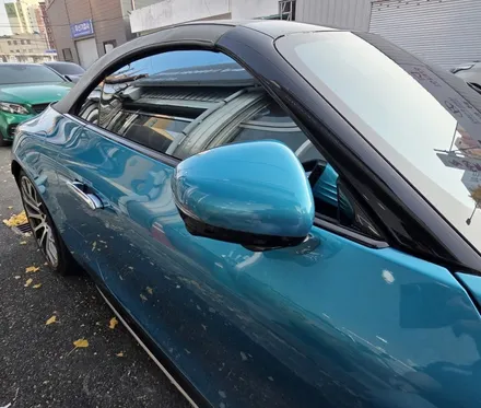 광주썬팅 벤츠 sl63amg 블락포디 스카이블루 전체썬팅 시공 / 광주 북구 중흥동