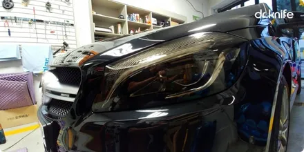 광주래핑 벤츠 A45 AMG 부분 래핑 시공 닥터나이프 카스킨 / 광주 북구 중흥동