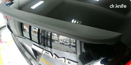 광주부분랩핑 벤츠 slk350 R171 스포일러 & 전면 그릴랩핑 / 광주 북구 중흥동