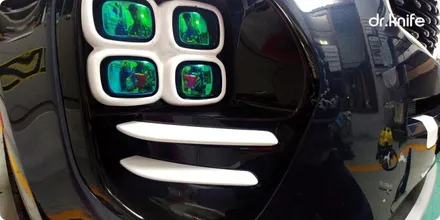 광주부분랩핑 스포티지QL 그릴 & 안개등 랩핑 시공 / 광주 북구 중흥동