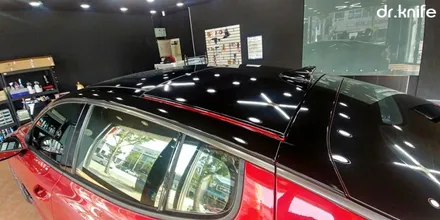 광주루프스킨 기아 스팅어 루프스킨 & 필러랩핑 시공 닥터나이프 / 광주 북구 중흥동