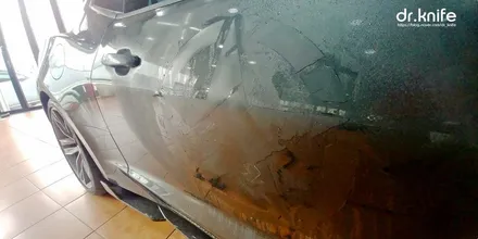 광주랩핑 카마로 부분데칼 제거 및 에어댐 탈거 / 광주 북구 중흥동