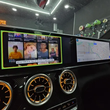 벤츠 43 AMG X253 안드로이드 오토 모니터 설치 / 광주 북구 중흥동