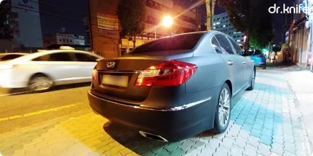 광주랩핑 제네시스 보험 수리 시공 닥터나이프 카스킨 / 광주 북구 중흥동
