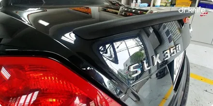 광주부분랩핑 벤츠 slk350 R171 스포일러 & 전면 그릴랩핑 / 광주 북구 중흥동