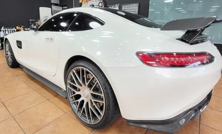 광주랩핑제거 벤츠 AMG GT 고광택 바이올렛 전체랩핑 제거 / 광주 북구 중흥동