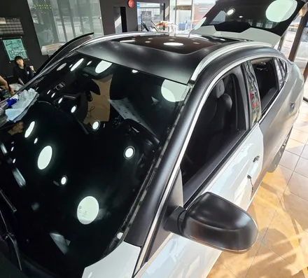광주전체랩핑 BMW X6 고광택 사틴블랙 전체랩핑 크롬딜리트 시공 / 광주 북구 중흥동