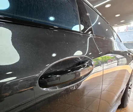 광주썬팅 및 크롬딜리트 벤츠 AMG GT 블락포디 스카이블루 크롬딜리트 시공 / 광주 북구 중흥동