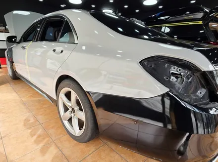 광주랩핑 벤츠 s500 글로스 그레이 전체랩핑 시공 / 광주 북구 중흥동