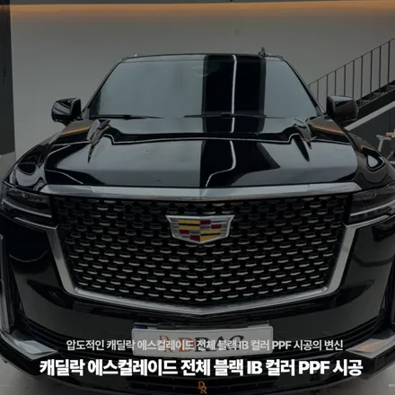 압도적인 캐딜락 에스컬레이드 전체 블랙 IB 컬러 PPF 시공의 변신 / 고양시 원흥동