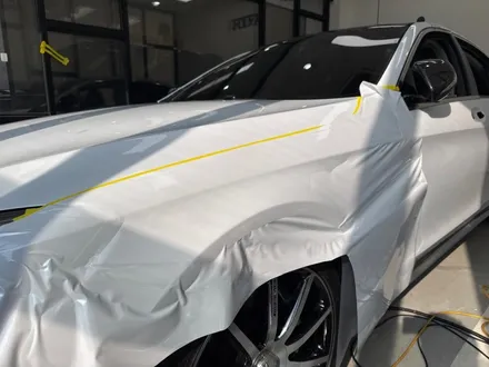S63 amg 스틱스 고광택 펄화이트 전체 랩핑 시공, 고급 차는 고급 랩핑으로 보호해야 합니다 / 고양시 원흥동
