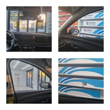 투싼 nx4 레인보우 i90 썬팅, 3채널 패달 블랙박스 시공기 / 서울 성북