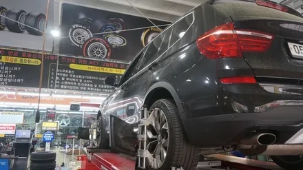 [순천타이어맥스] BMW+X3타이어교환+미쉐린프라이머시3+런플랫+3D얼라이먼트 / 순천, 여수, 광양