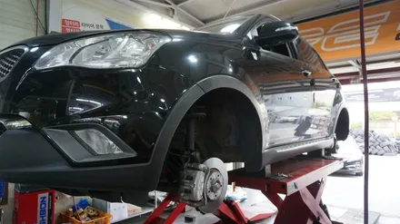 [순천타이어맥스] 쌍용+코란도C+타이어교환+크루젠프리미엄KL33+225/55R18+3D얼라이먼트+고속바란스+캘리퍼도색+질소주입 / 순천, 여수, 광양