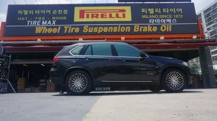 [순천타이어맥스] BMWX5+타이어교환+20인치휠튜닝+금호타이어 / 순천, 여수, 광양