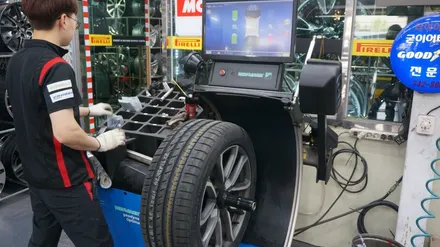 [순천타이어맥스] 볼보+XC90+금호타이어교환+3D얼라이먼트+진동바란스+캘리퍼도색 / 순천, 여수, 광양