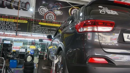 [순천타이어맥스] 올뉴쏘렌토+레티튜드투어HP+235/55R19+미쉐린타이어+3D얼라이먼트+레이져바란스 / 순천, 여수, 광양