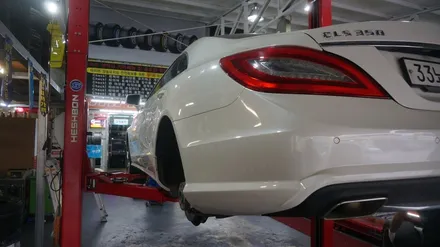 [순천타이어맥스] CLS350+LE스포츠+285/35R18+레이져휠바란스+벤츠타이어 / 순천, 여수, 광양