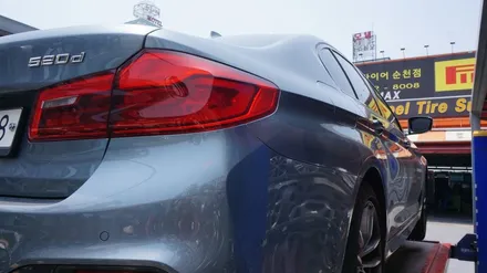 [순천타이어맥스] BMW520D+G30+휠복원수리+다이아몬드컷팅+3D레이져바란스 / 순천, 여수, 광양
