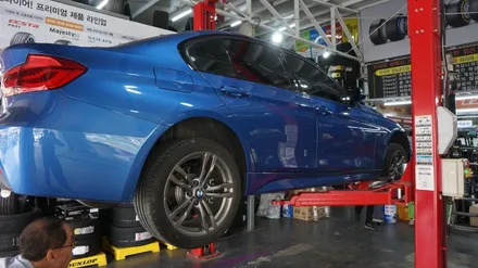[순천타이어맥스] BMW+F30+320D+타이어교환+미쉐린런플랫+순천런플랫타이어 / 순천, 여수, 광양