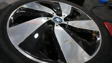 [순천타이어맥스] BMW+I3+휠복원+브리지스톤+3D얼라이먼트+호프만레이저바란스 / 순천, 여수, 광양