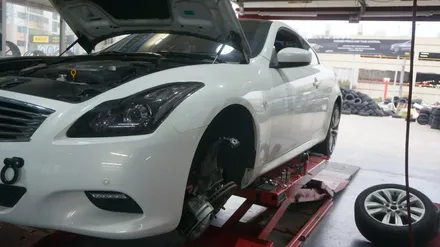 [순천타이어맥스] G37쿠페+KT레이싱+일체형쇼바+3D얼라이먼트+레이져바란스 / 순천, 여수, 광양