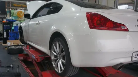 [순천타이어맥스] G37쿠페+KT레이싱+일체형쇼바+3D얼라이먼트+레이져바란스 / 순천, 여수, 광양