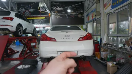 [순천타이어맥스] G37쿠페+KT레이싱+일체형쇼바+3D얼라이먼트+레이져바란스 / 순천, 여수, 광양