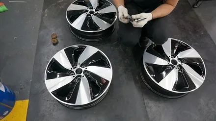 [순천타이어맥스] BMW+I3+휠복원+브리지스톤+3D얼라이먼트+호프만레이저바란스 / 순천, 여수, 광양