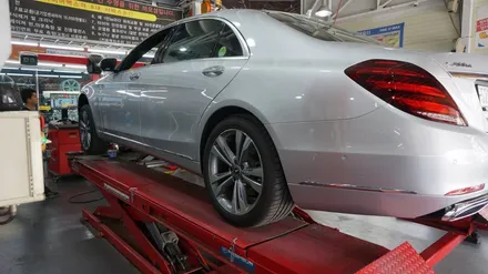 [순천타이어맥스] 벤츠S400+휠복원수리+다이아몬드컷팅+고속바란스 / 순천, 여수, 광양