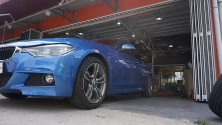 [순천타이어맥스] BMW+F30+320D+타이어교환+미쉐린런플랫+순천런플랫타이어 / 순천, 여수, 광양