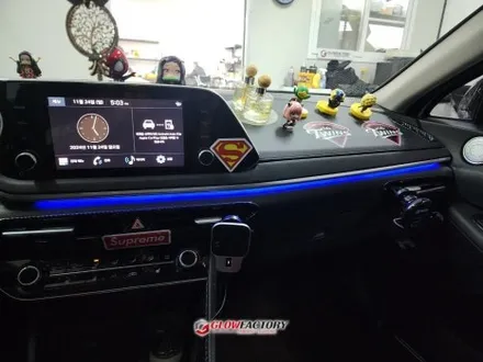 쏘나타 DN8 엠비언트 심플한 RGB 시공도 가장 순정같이 하는 전문샵 / 부천시 도당동
