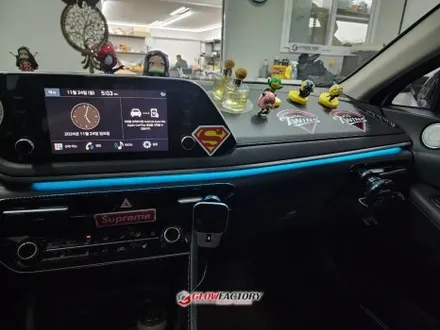 쏘나타 DN8 엠비언트 심플한 RGB 시공도 가장 순정같이 하는 전문샵 / 부천시 도당동