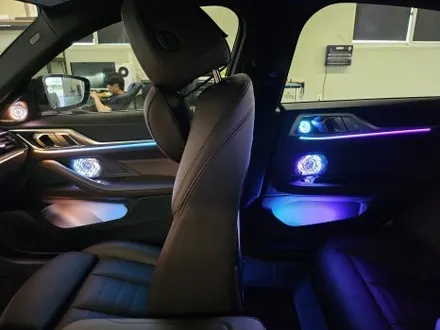 BMW i4 엠비언트 광량업 튜닝, 전기차 튜닝은 안전한 무배선 시공으로! / 부천시 도당동