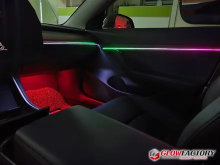 테슬라 모델3 엠비언트도 무빙 글로우모션 실내 무드등 인테리어 시공이 가능하다?! / 부천, 광명, 인천, 서울 강서