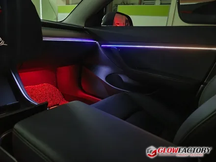테슬라 모델3 엠비언트도 무빙 글로우모션 실내 무드등 인테리어 시공이 가능하다?! / 부천, 광명, 인천, 서울 강서