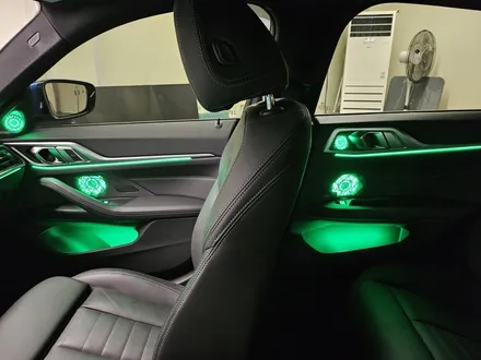 BMW i4 전기차 무빙 엠비언트 라이트 시공 후기, 순정연동으로 완성한 실내 감성 튜닝 / 부천시 도당동
