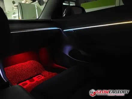 테슬라 모델3 엠비언트도 무빙 글로우모션 실내 무드등 인테리어 시공이 가능하다?! / 부천, 광명, 인천, 서울 강서