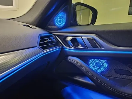 BMW i4 전기차 무빙 엠비언트 라이트 시공 후기, 순정연동으로 완성한 실내 감성 튜닝 / 부천시 도당동